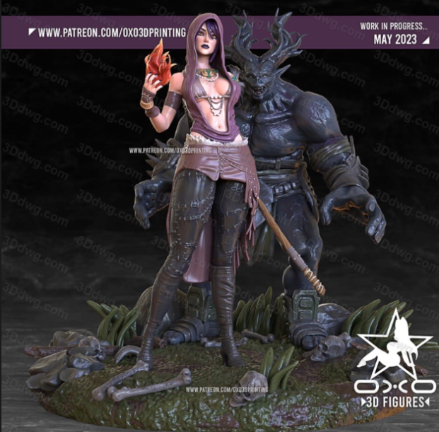 OXO3D 龙腾世纪 莫瑞甘-P站图纸收藏馆