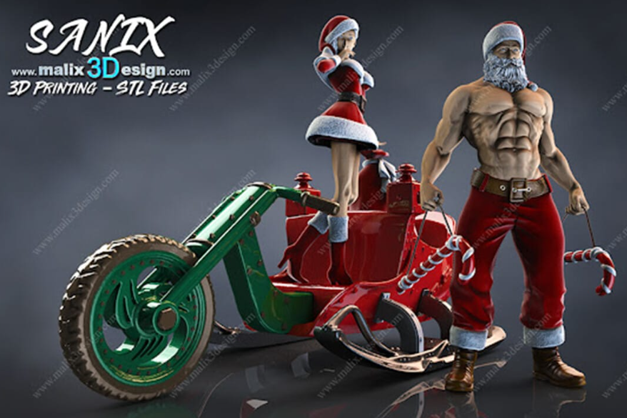 Sanix3d 圣诞老人-P站图纸收藏馆