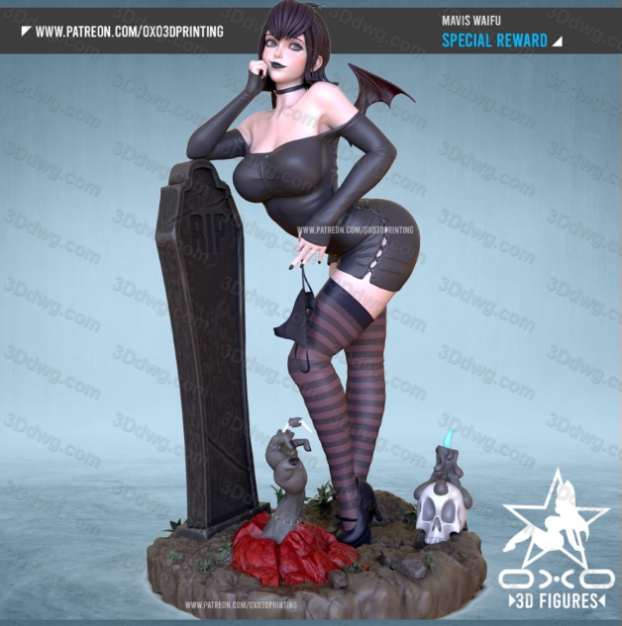 OXO3D 精灵旅社 吸血鬼梅菲斯-P站图纸收藏馆