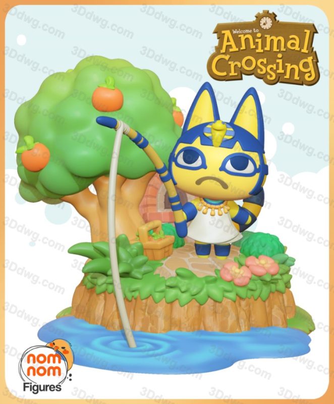 Nomnom Figures – Chibi Ankha from Animal Crossing-P站图纸收藏馆