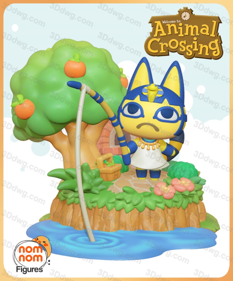 Nomnom Figures - Chibi Ankha from Animal Crossing-P站图纸收藏馆