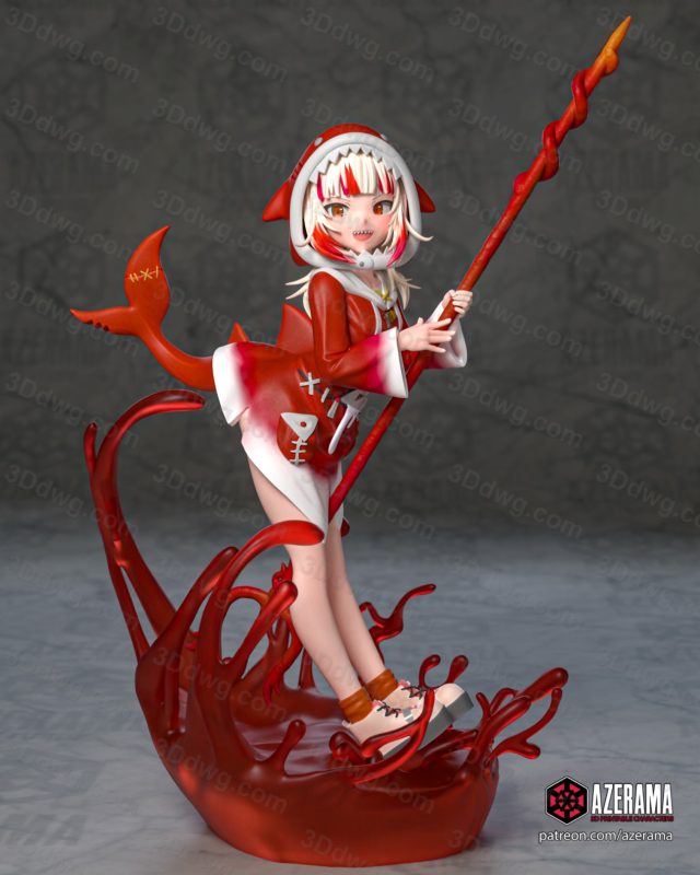 Azerama vtuber 噶呜·古拉-P站图纸收藏馆