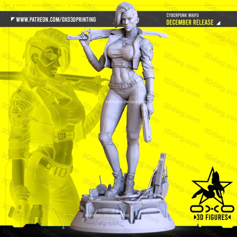 OXO3D 赛博朋克 人型机器人-P站图纸收藏馆