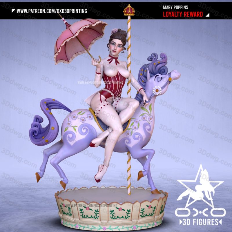 OXO3D 欢乐满人间 玛丽·波平斯-P站图纸收藏馆