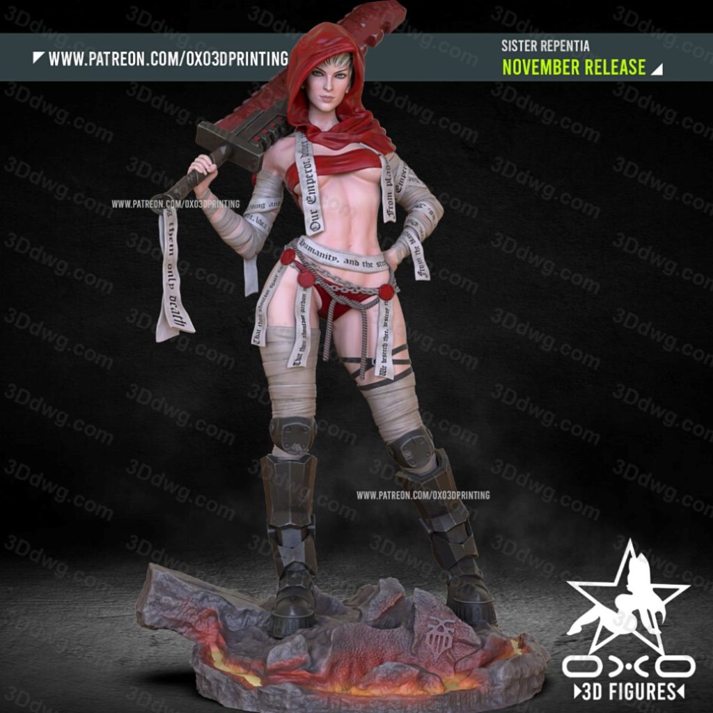 OXO3D 战锤40K 赎罪修女-P站图纸收藏馆