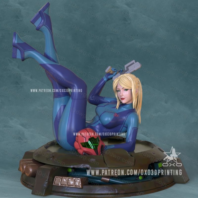 OXO3D 银河战士 零装甲萨姆斯-P站图纸收藏馆