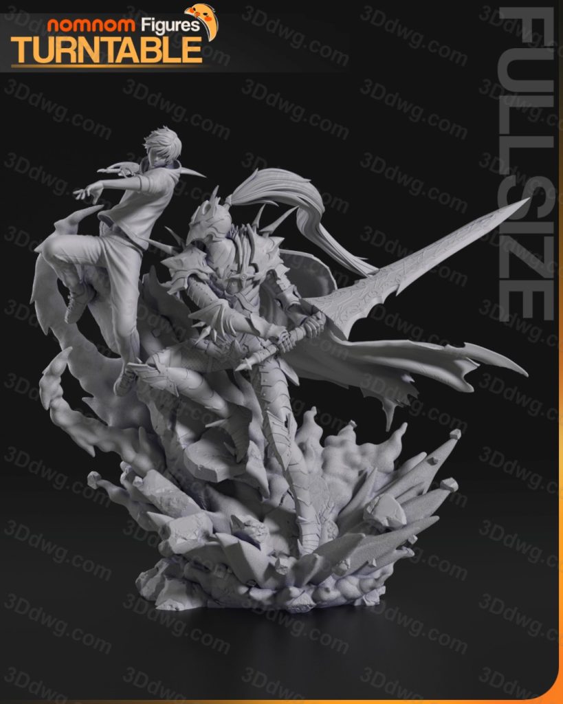 图片[2]-NomNom Sung Jinwoo vs Igris-P站图纸收藏馆