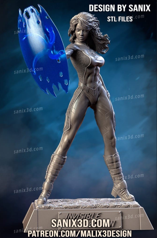 Sanix3d 漫威 隐形女侠-P站图纸收藏馆