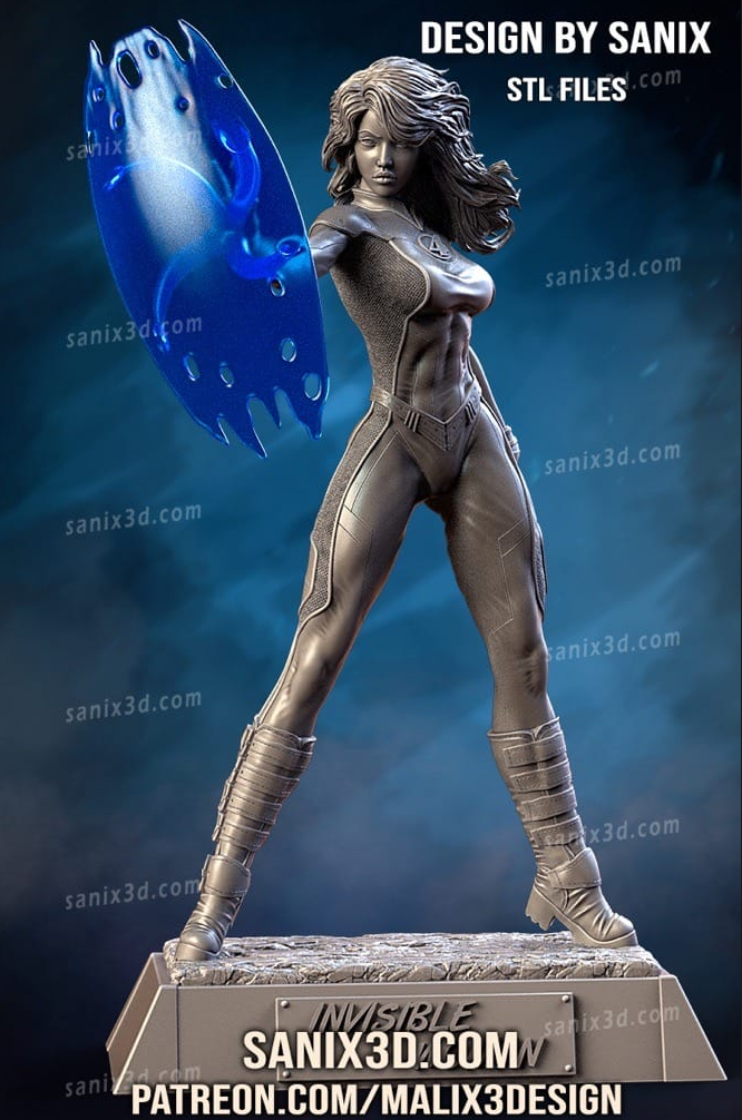 Sanix3d 漫威 隐形女侠-P站图纸收藏馆