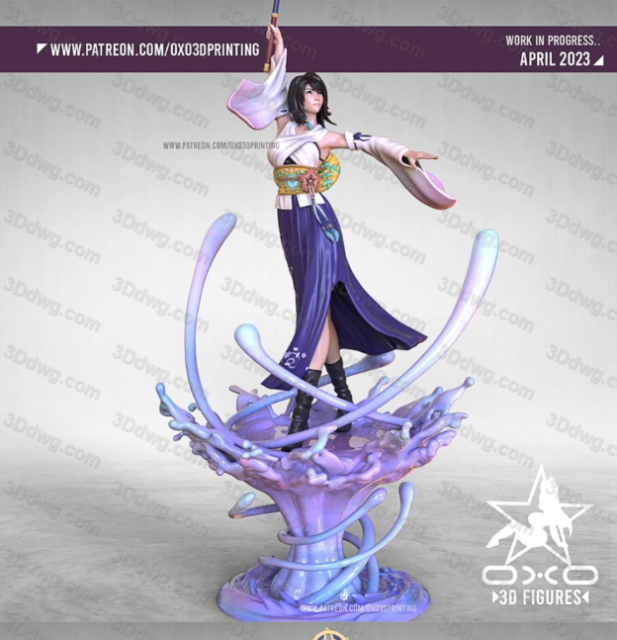 OXO3D 最终幻想 尤娜-P站图纸收藏馆