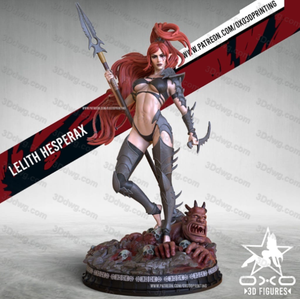 OXO3D 战锤40K 夜之女帝:莱利斯·赫斯佩拉-P站图纸收藏馆