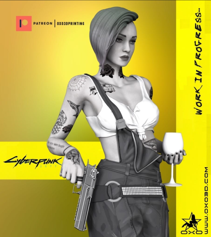 OXO3D 赛博朋克 朱迪·阿尔瓦雷兹-P站图纸收藏馆