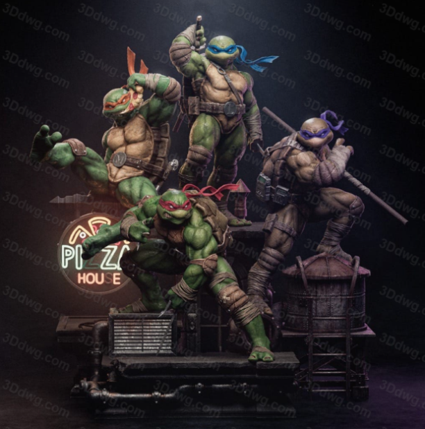 CA3D 忍者神龟-P站图纸收藏馆