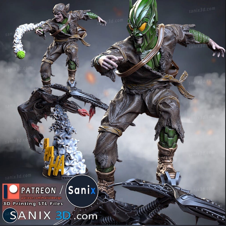 Sanix3d 漫威 绿魔-P站图纸收藏馆