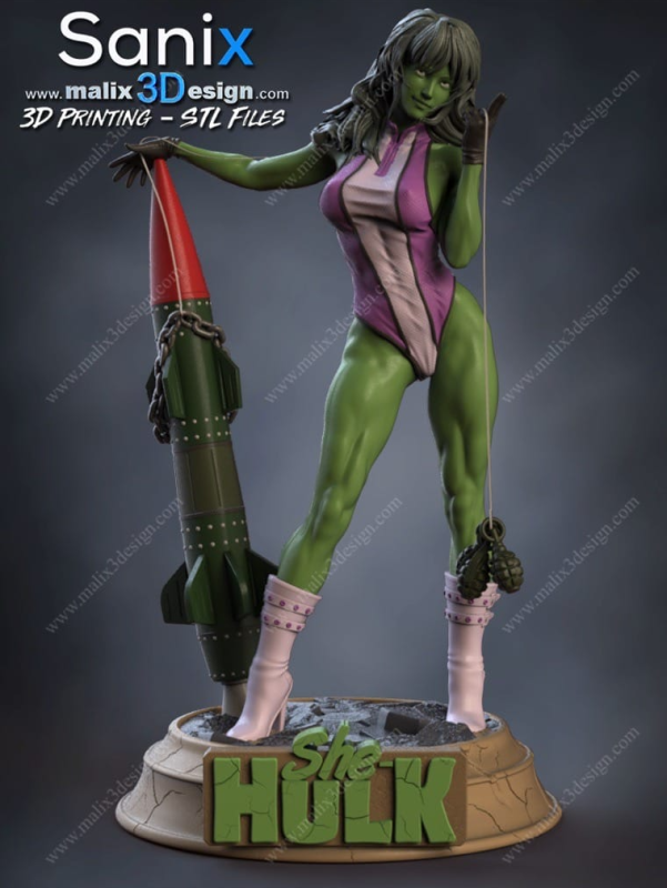 Sanix3d 漫威 女浩克-P站图纸收藏馆