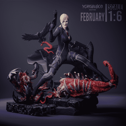Yongblood Sculpture 生化危机 吉尔·瓦伦丁-P站图纸收藏馆