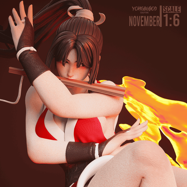 图片[2]-Yongblood Sculpture 拳皇 不知火舞-P站图纸收藏馆