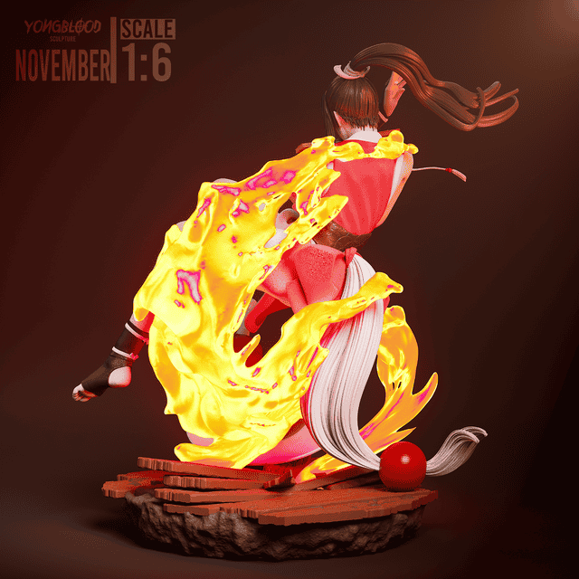 图片[3]-Yongblood Sculpture 拳皇 不知火舞-P站图纸收藏馆