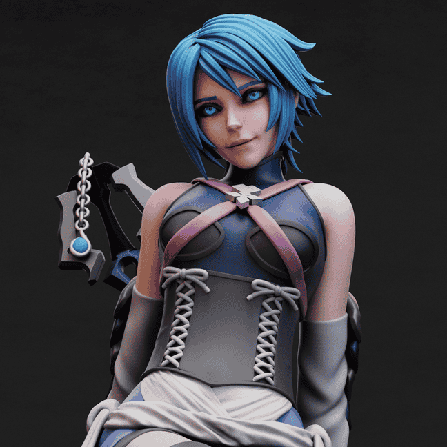 图片[2]-Merge Project Figures – Aqua – Kingdom Hearts-P站图纸收藏馆