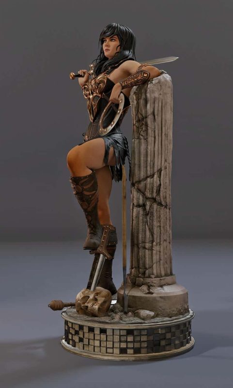 MCM3D 战士公主西娜 西娜-P站图纸收藏馆