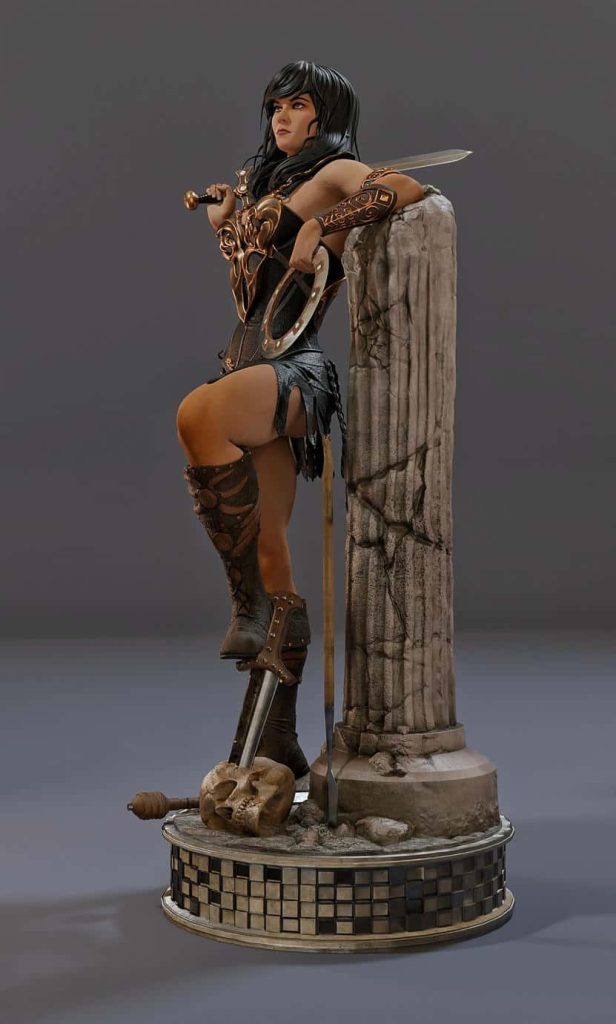 MCM3D 战士公主西娜 西娜-P站图纸收藏馆