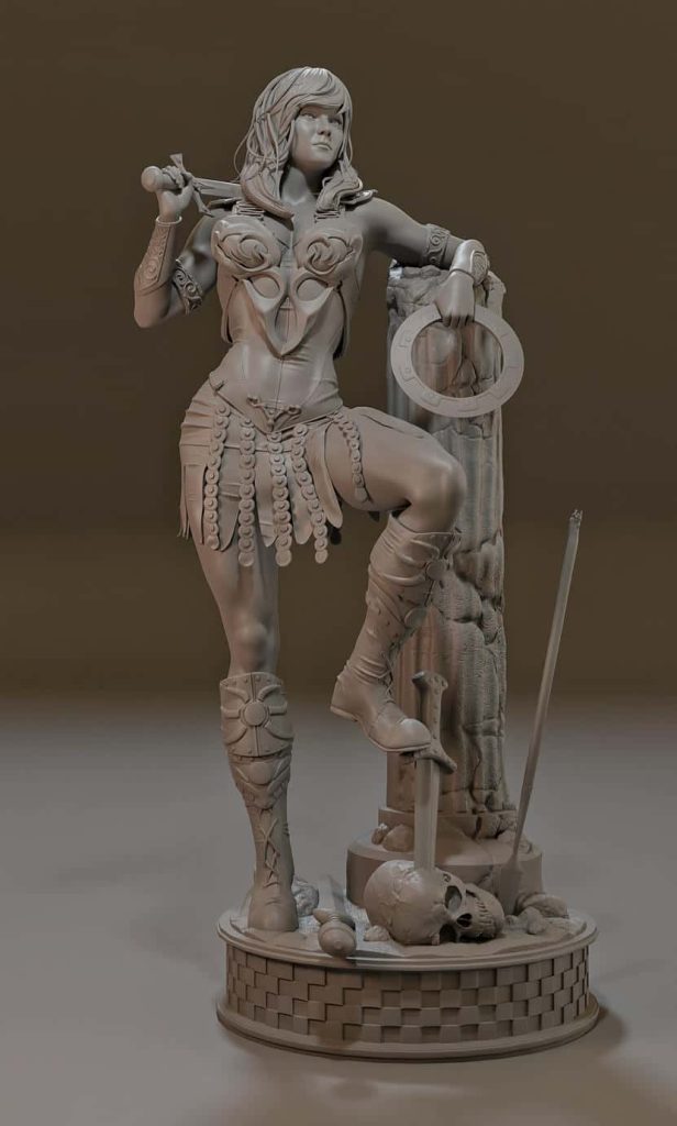 图片[2]-MCM3D 战士公主西娜 西娜-P站图纸收藏馆