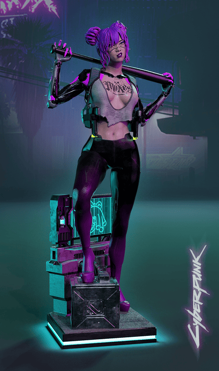 MCM3D 赛博朋克 李奇·薇姿-P站图纸收藏馆