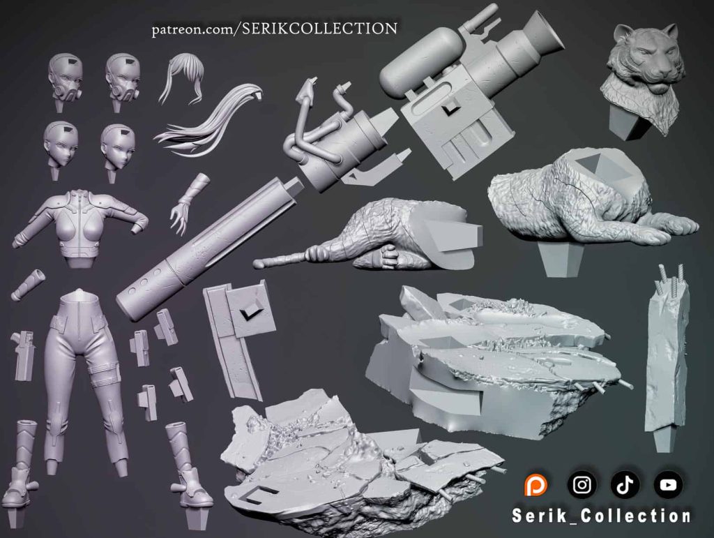 图片[5]-SERIK COLLECTION 怪兽8号 亚白米娜-P站图纸收藏馆
