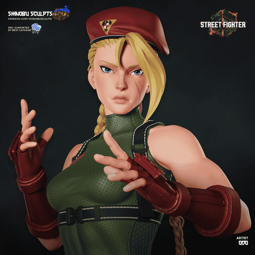 Shinobu Sculpts 街头霸王 嘉米·怀特-P站图纸收藏馆