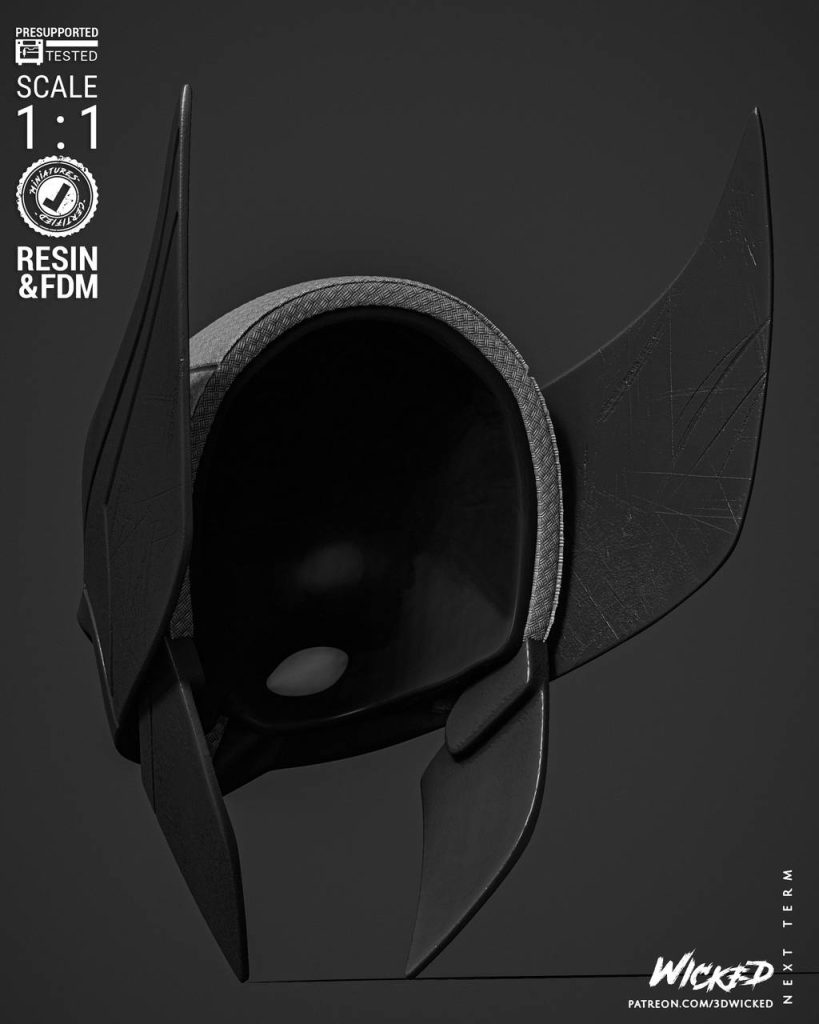 图片[2]-3DWicked 漫威 金钢狼的面具-P站图纸收藏馆