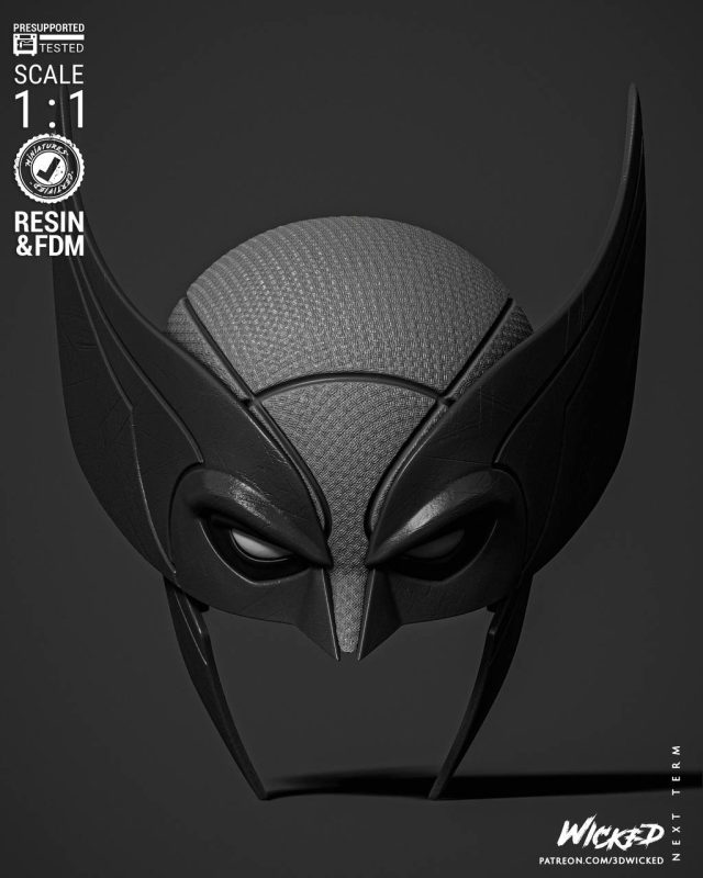 3DWicked 漫威 金钢狼的面具-P站图纸收藏馆