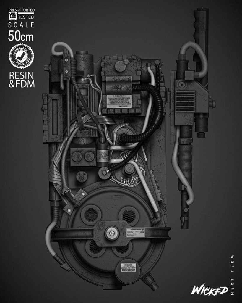 3DWicked 捉鬼敢死队 质子背包-P站图纸收藏馆