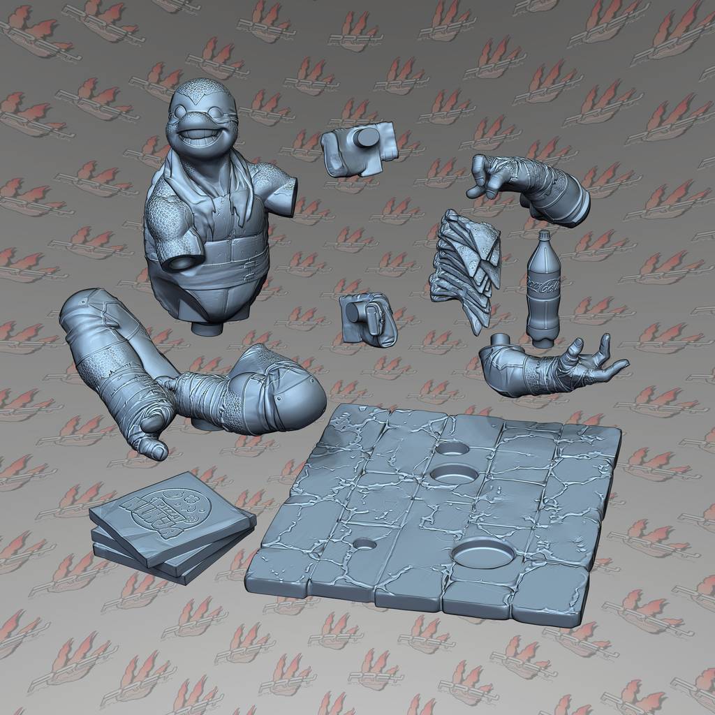 图片[2]-PCS 忍者神龟 米开朗基罗-P站图纸收藏馆