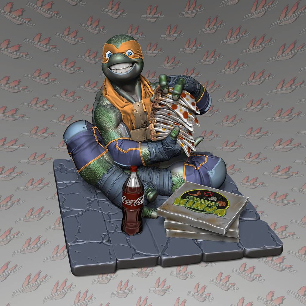 PCS 忍者神龟 米开朗基罗-P站图纸收藏馆