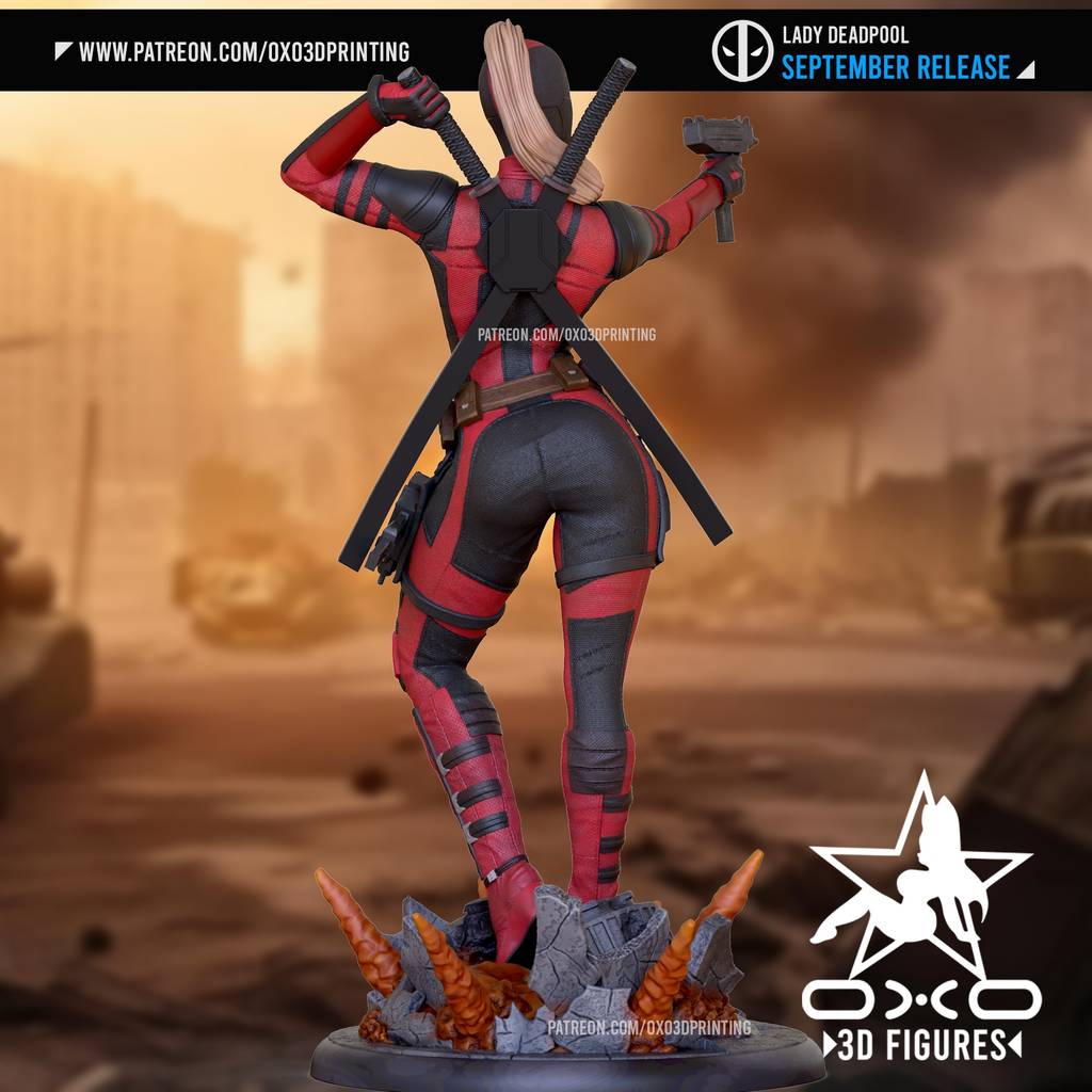 图片[2]-OXO3D 漫威 死侍女士-P站图纸收藏馆