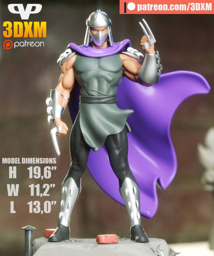 图片[1]-Chibi STL 忍者神龟 施莱德-P站图纸收藏馆