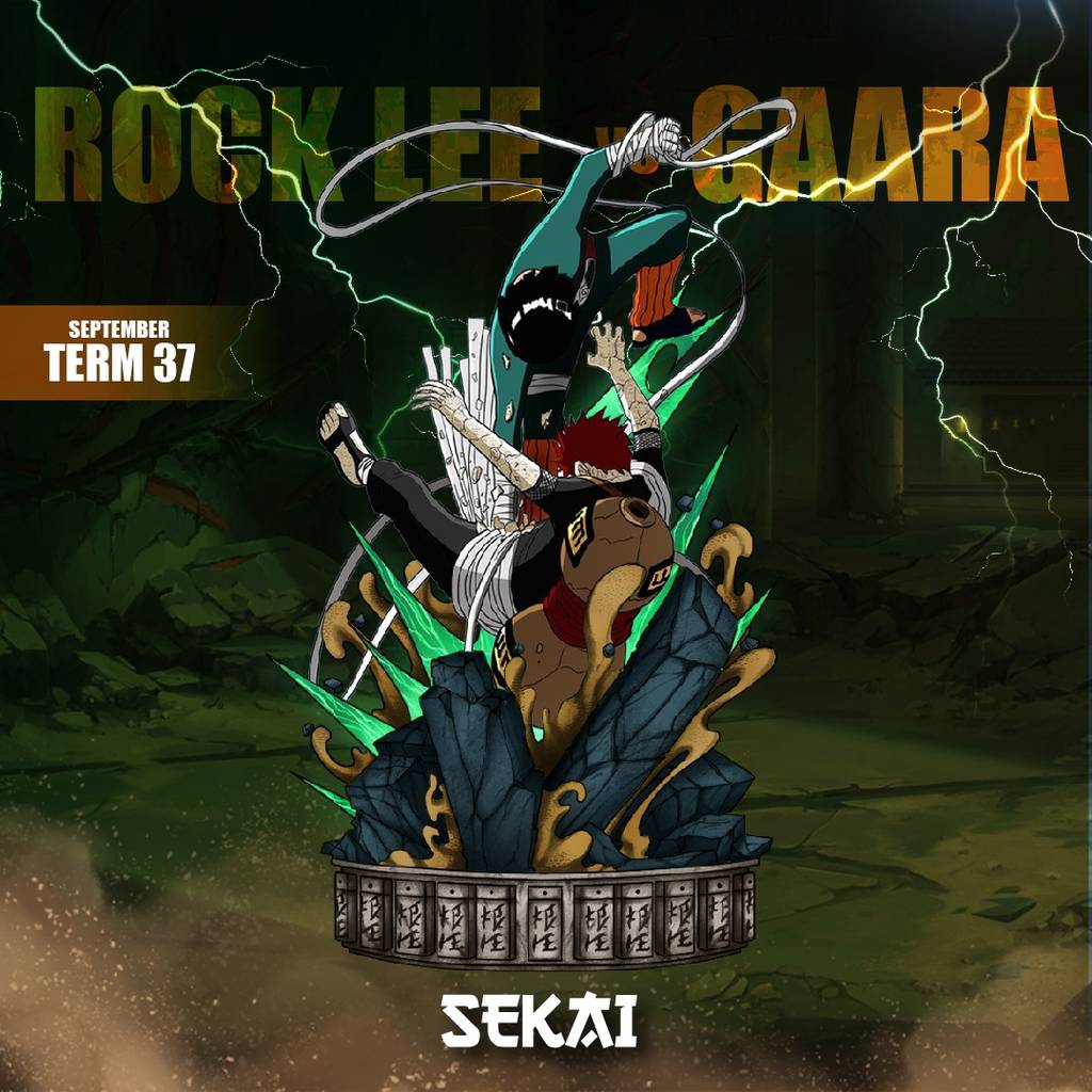 Sekai 火影忍者 我爱罗对战洛克·李-P站图纸收藏馆