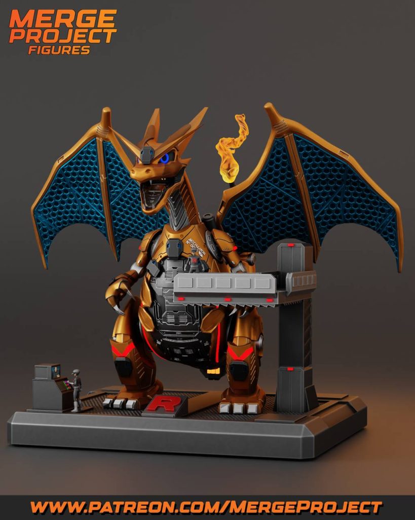 MPF 精灵宝可梦 机甲喷火龙-P站图纸收藏馆