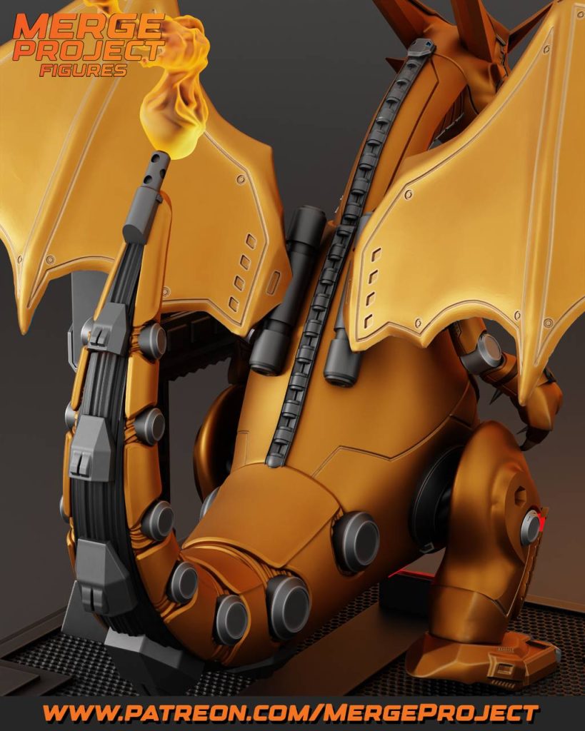 图片[2]-MPF 精灵宝可梦 机甲喷火龙-P站图纸收藏馆