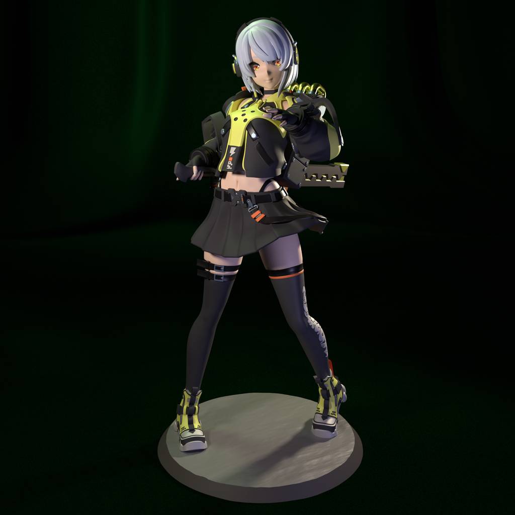 图片[1]-FunserviceSTL 绝区零 安比·德玛拉-P站图纸收藏馆