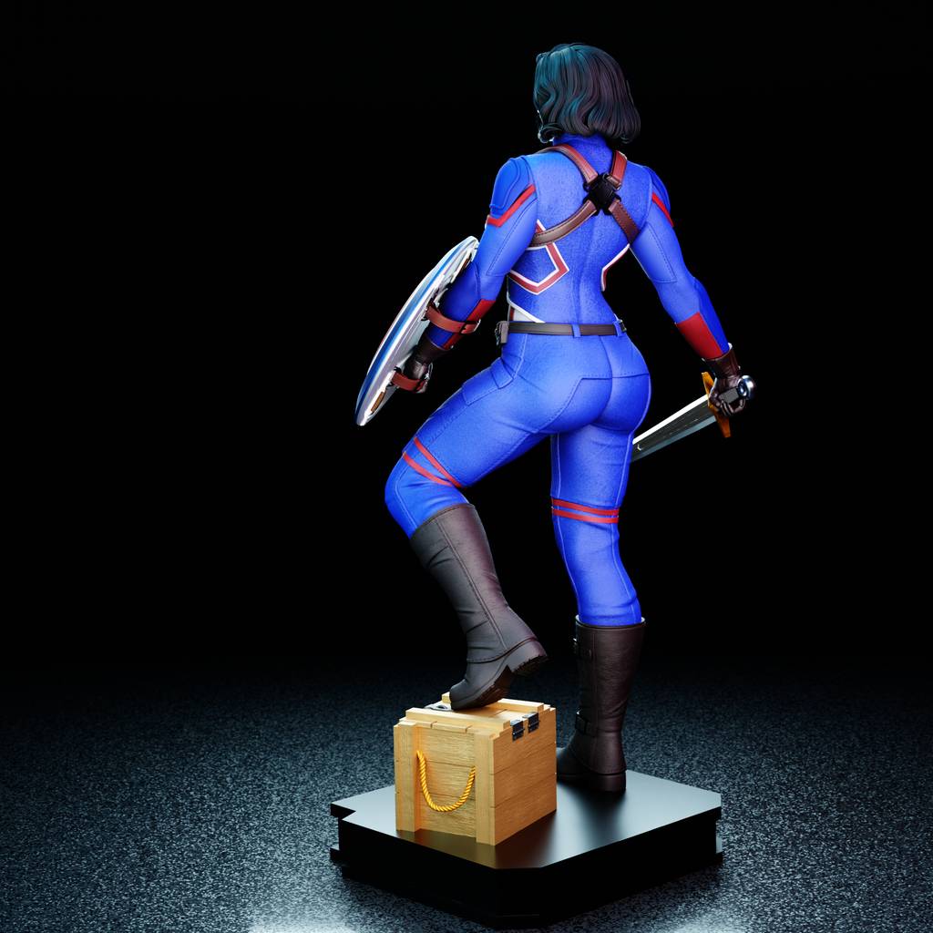 图片[2]-BrunoArt3D 漫威 卡特队长-P站图纸收藏馆