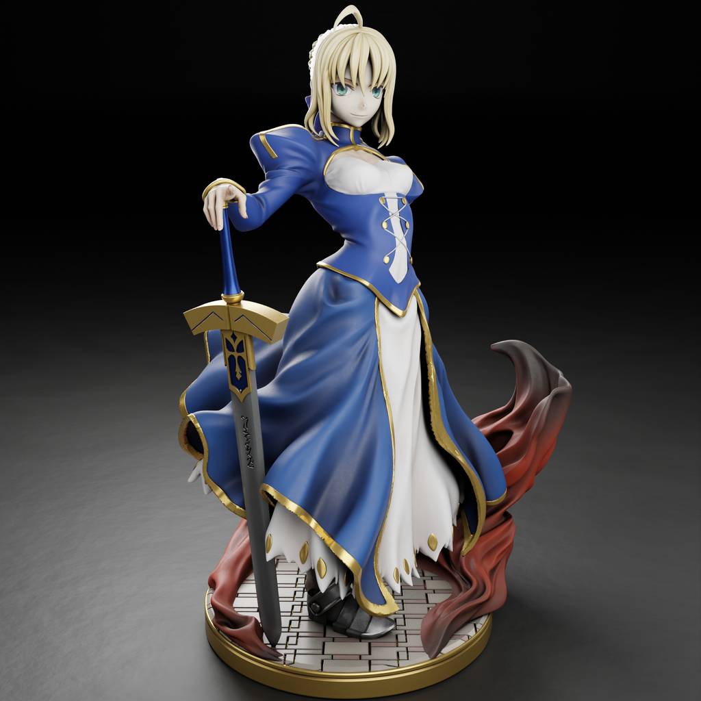 命运之夜 阿尔托莉亚·潘德拉贡-P站图纸收藏馆