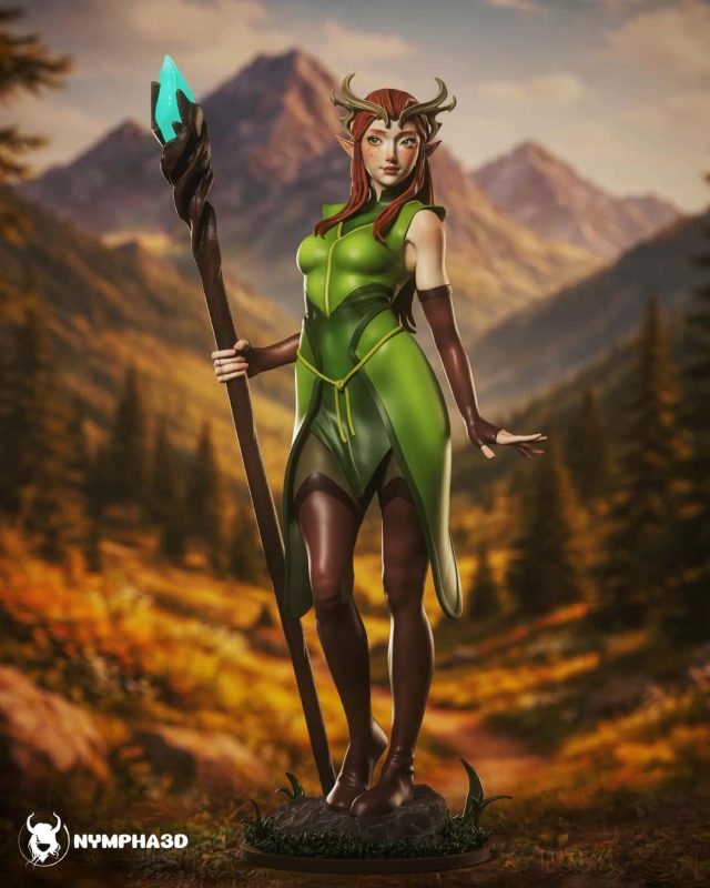 NYMPHA 3D 关键角色 德鲁伊 凯莉丝-P站图纸收藏馆