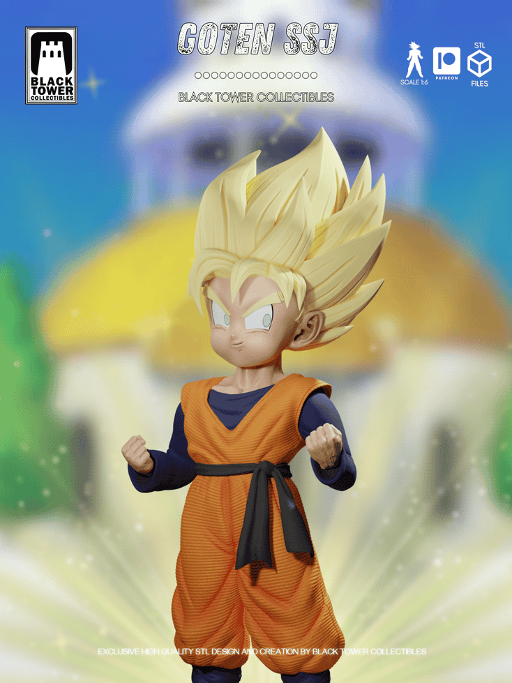 图片[2]-Black Towe 龙珠 孙悟天 超级赛亚人-P站图纸收藏馆