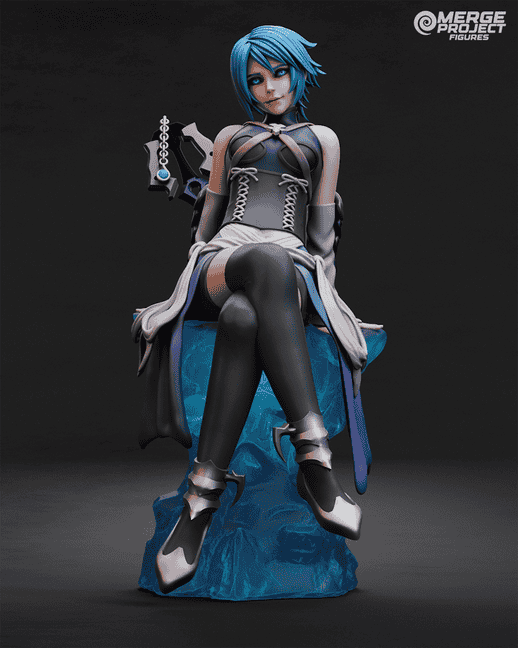 Merge Project Figures – Aqua – Kingdom Hearts-P站图纸收藏馆