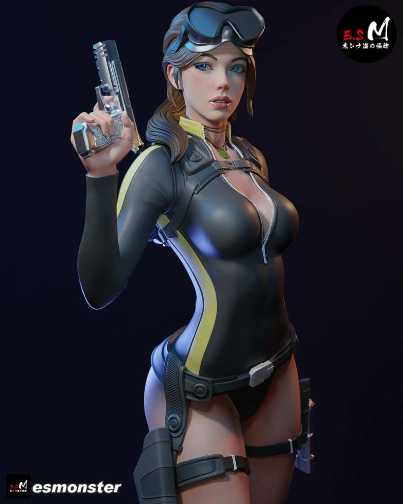 图片[2]-ESMonster 古墓丽影 ‌劳拉·克劳馥-P站图纸收藏馆