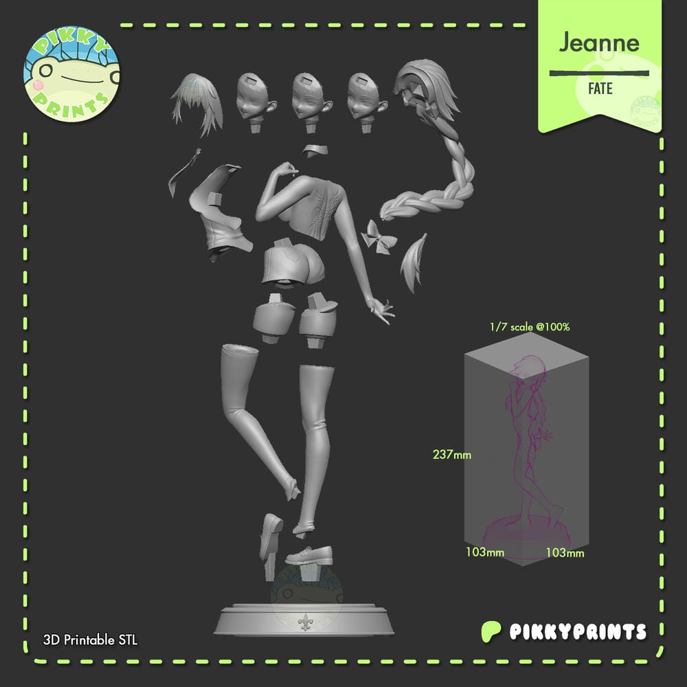 图片[3]-Pikitty 命运：冠位指定 贞德-P站图纸收藏馆