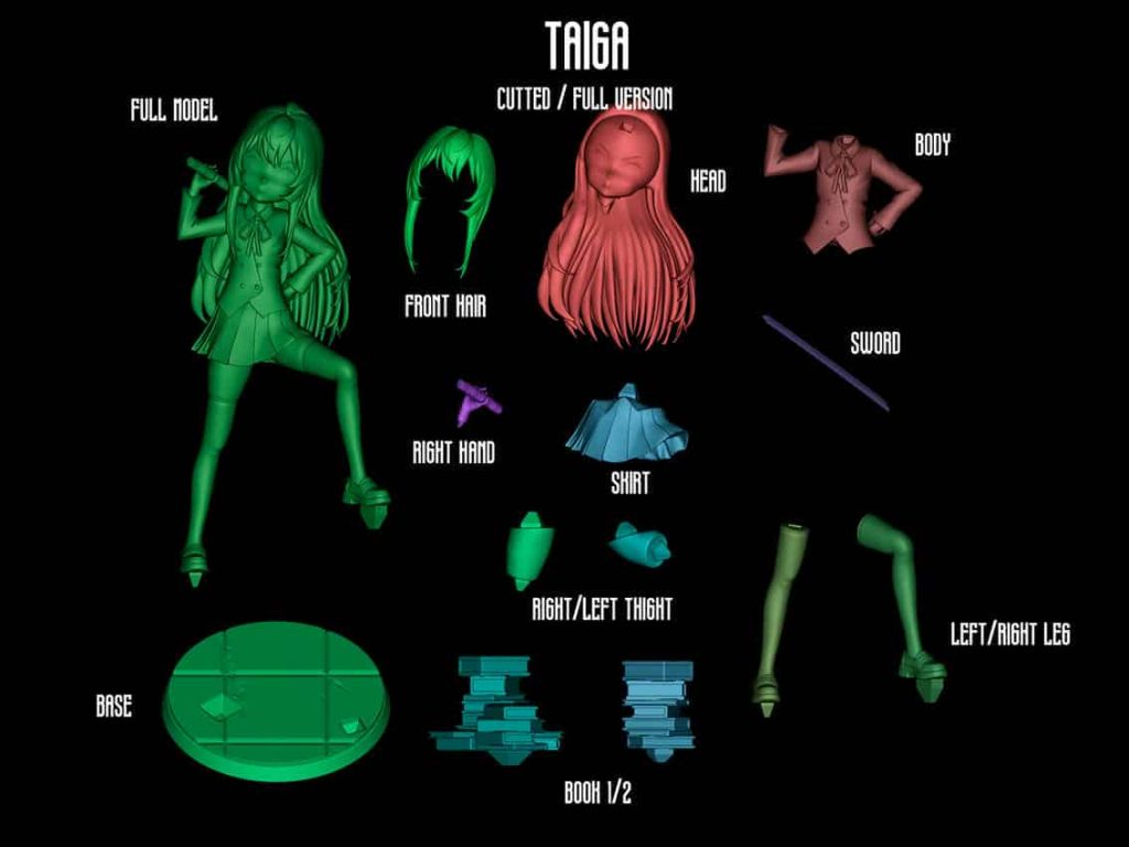 图片[2]-ANIME GIRLS 龙与虎 逢坂大河-P站图纸收藏馆