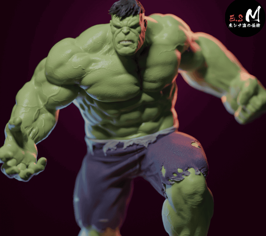 图片[2]-ESMonster 漫威 浩克-P站图纸收藏馆