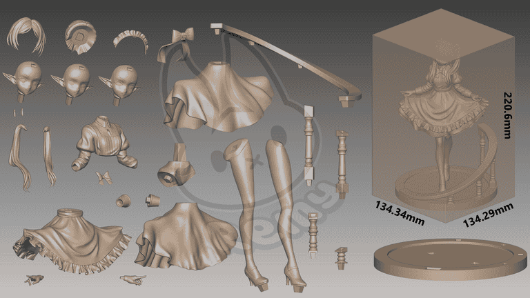 图片[4]-Remy Sculpts 葬送的芙莉莲 芙莉莲-P站图纸收藏馆